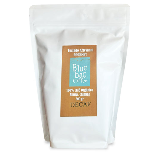 Café 100 % Orgánico, Descafeinado, 500 g