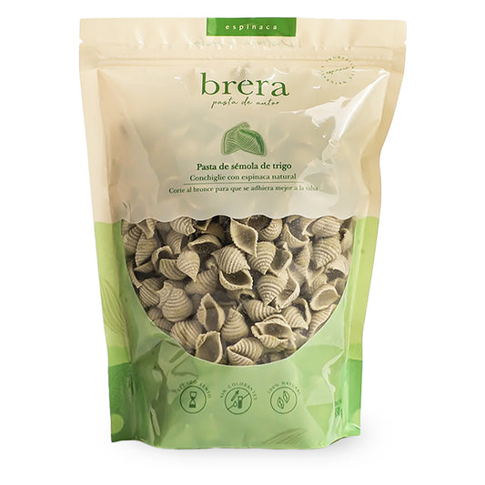 Pasta Conchiglie de Espinaca, 450 g
