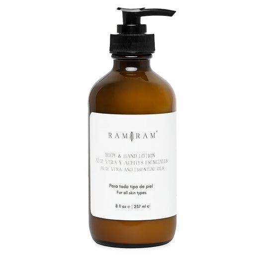Loción, Manos y Cuerpo, Aloe Vera + Aceites Esenciales, 236 ml