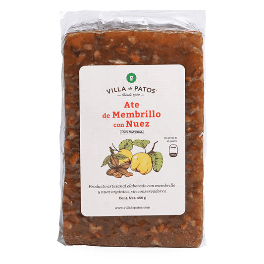 Ate de Membrillo Orgánico, Nuez, 450 g