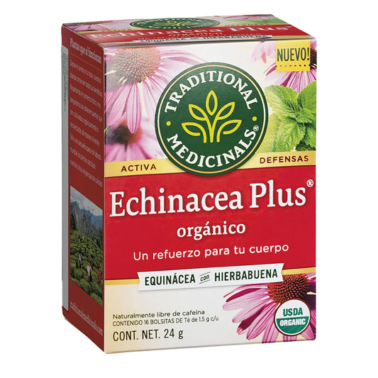 Té Orgánico, Equinácea con Hierbabuena, 16 bolsitas