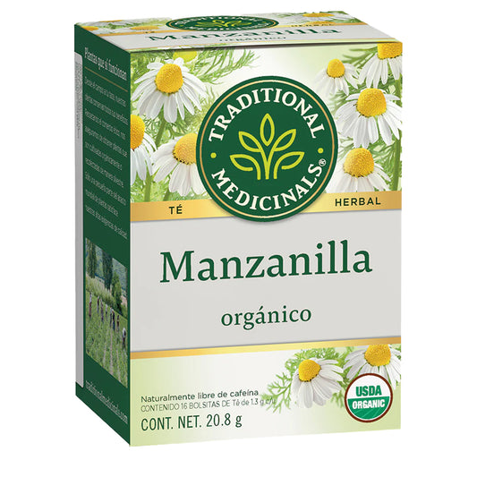 Té Orgánico, Manzanilla, 16 bolsitas