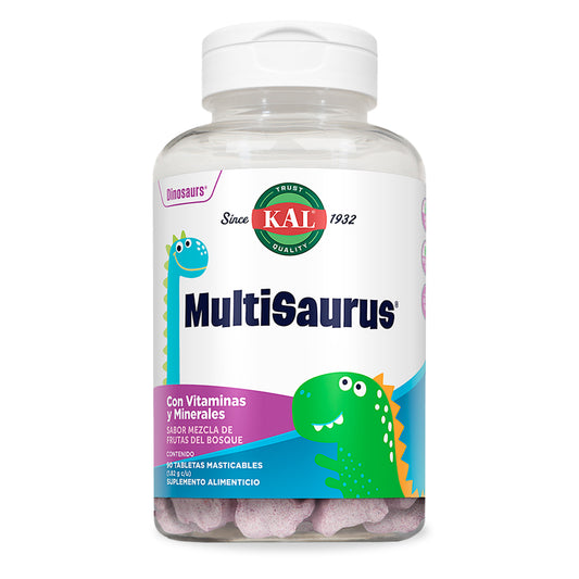Multisaurus, Multivitamínico para Niños, 90 tabs masticables