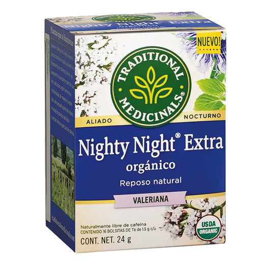 Té Orgánico, Nighty Night Extra, Valeriana, 16 bolsitas