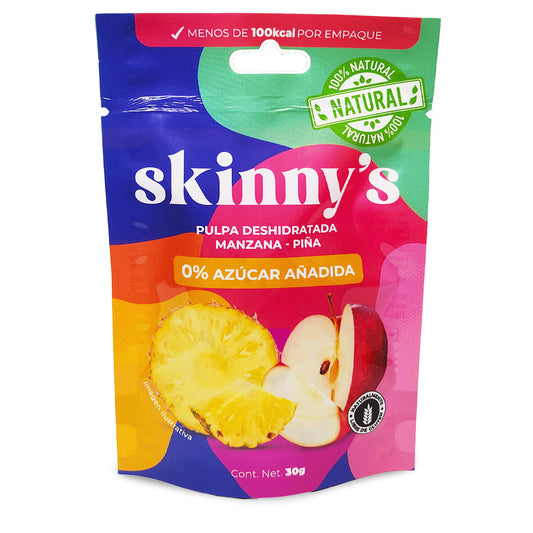 Pulpa Deshidratada, Manzana y Piña, 30 g