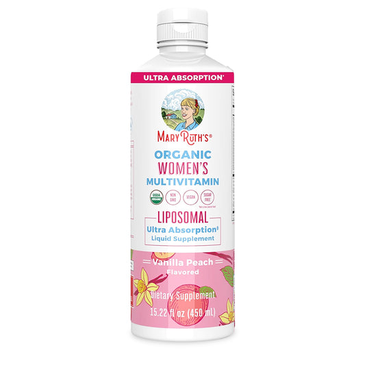 Multivitamínico Orgánico Liposomal, Mujer, Vainilla Durazno, 450ml
