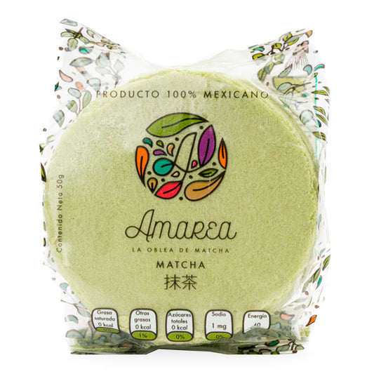 Oblea de Amaranto, Matcha, 50 g