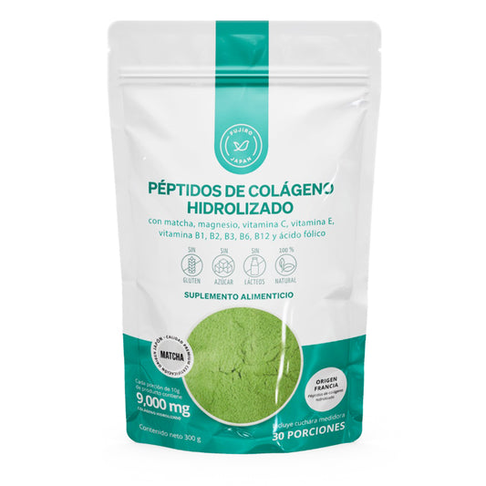 Colágeno Hidrolizado + Matcha, Magnesio y Vitaminas