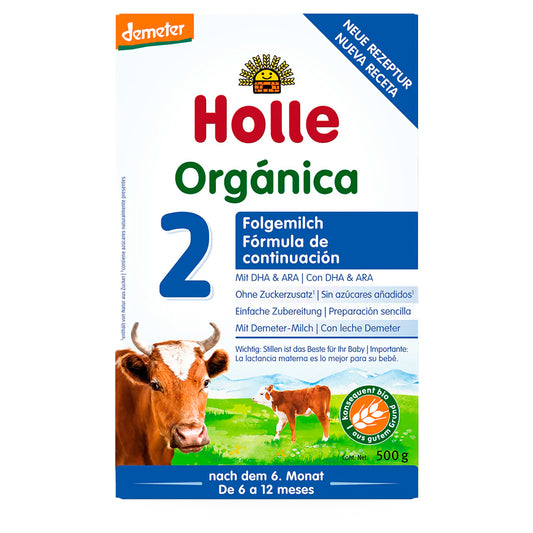 Fórmula Orgánica para Lactantes, Etapa 2, Vaca, 500 g