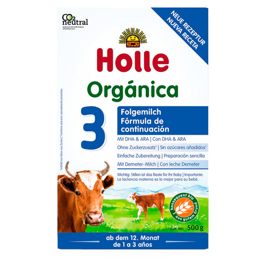 Fórmula Orgánica para Lactantes, Etapa 3, Vaca, 500 g
