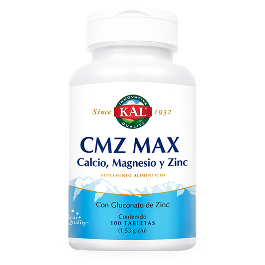 CMZ Max, Calcio Magnesio y Zinc, 100 tabs