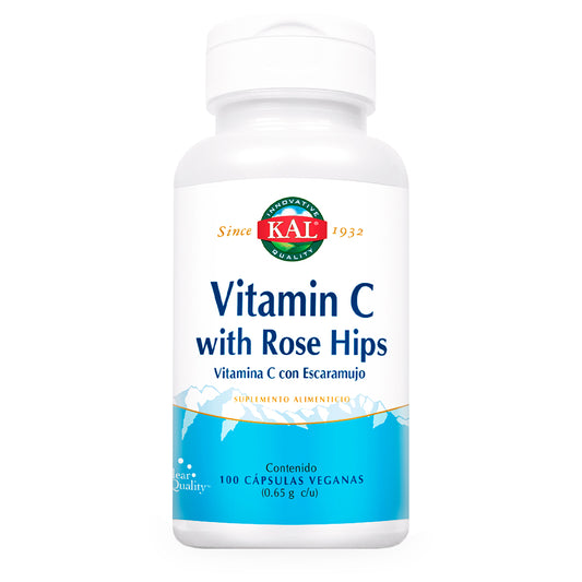 Vitamina C con Rosa Mosqueta, 100 caps