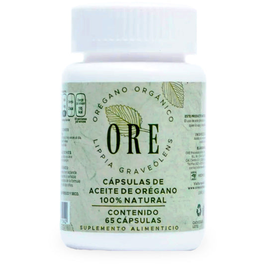 Aceite de Orégano Orgánico, 65 caps