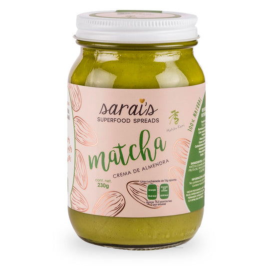 Crema de Almendra con Matcha