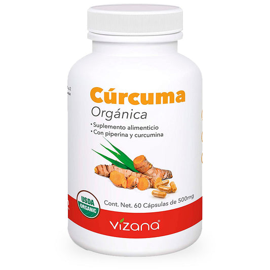 Cúrcuma, Orgánica, 60 caps