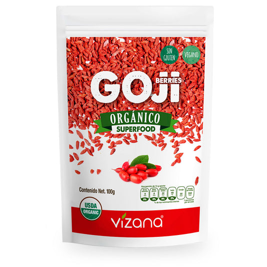 Goji Berries, Orgánico, 100 g