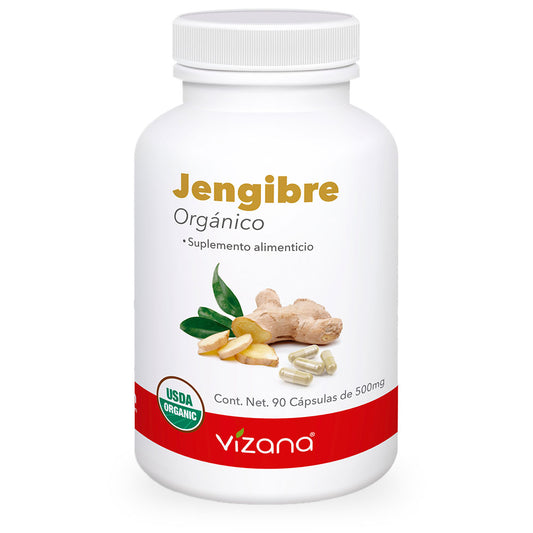 Jengibre, Orgánico, 90 caps