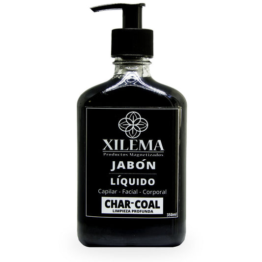 Xilema, Jabón Líquido, CharCoal, 350 ml