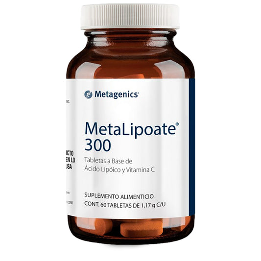 Metalipoate 300, Ácido Alfa Lipoico y Vitamina C, 60 tabs