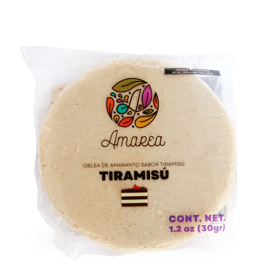 Oblea de Amaranto, Tiramisu, 30 g