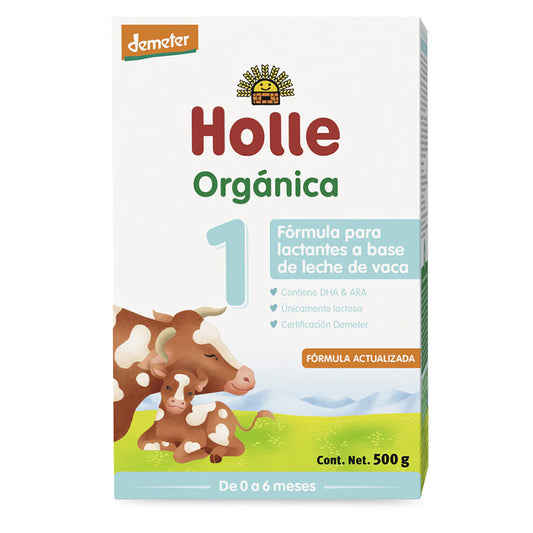 Fórmula Orgánica para Lactantes, Etapa 1, Vaca, 500 g