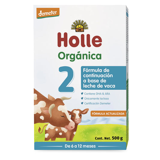 Fórmula Orgánica para Lactantes, Etapa 2, Vaca, 500 g