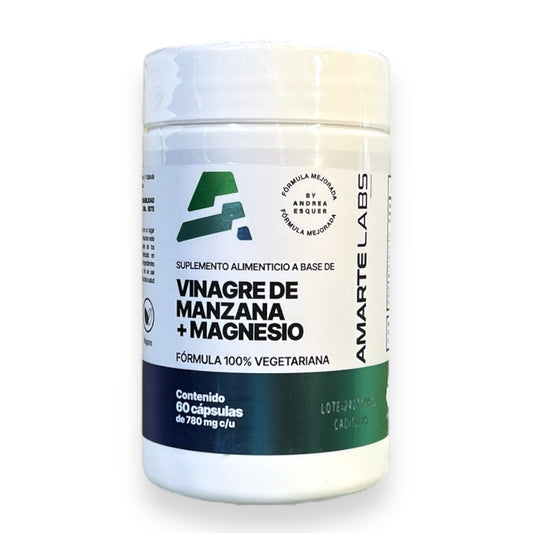 Vinagre de Manzana + Citrato de Magnesio, 60 caps