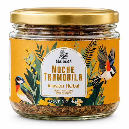 Noche Tranquila, Infusión con Manzanilla y Tila, 50g