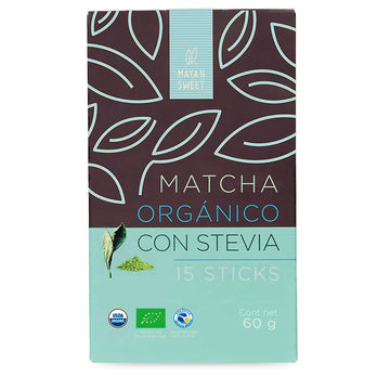 Té Matcha con Stevia, 15 sticks