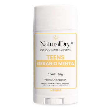 Desodorante, Teens Intense, Geranio-Menta, 50 g