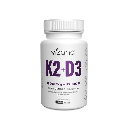 Vitamina K2 + Vitamina D3 (5000 UI), 90 caps
