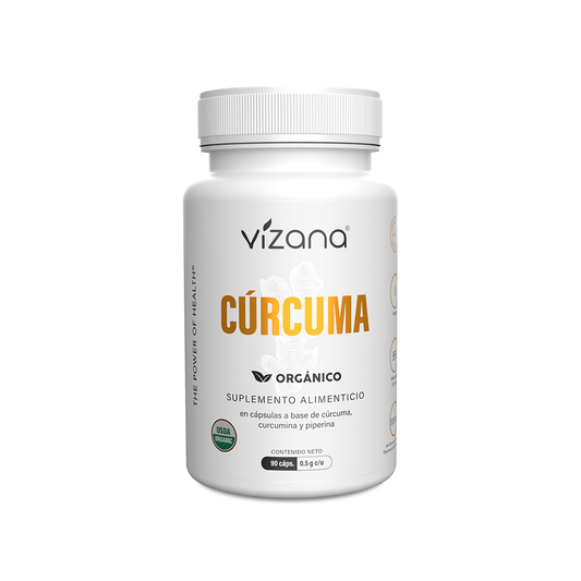 Cúrcuma, Orgánica, 90 caps