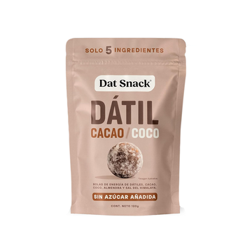 Bolitas de Dátil con Cacao y Coco, 120 g