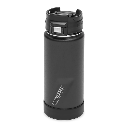 Termo de Acero Inoxidable, Perk, Black Shadow, 473 ml