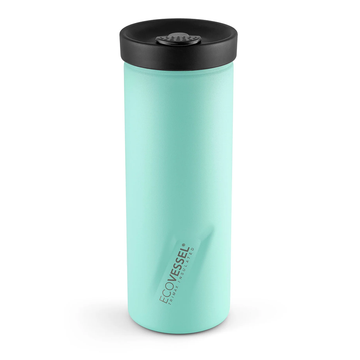 Termo de Acero Inoxidable, con Prensa Francesa, Mint, 410 ml