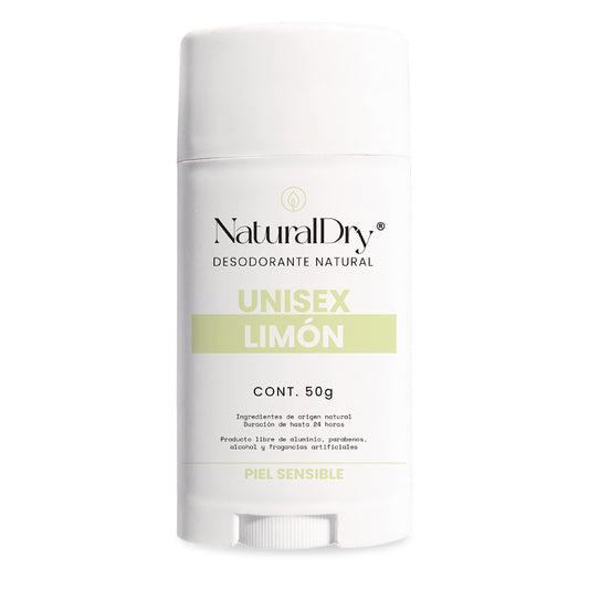 Desodorante,  Unisex, Piel Sensible, Limón, 50 g