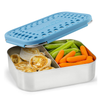 Recipiente para Alimentos, Medium Duo, Celeste, 600 ml