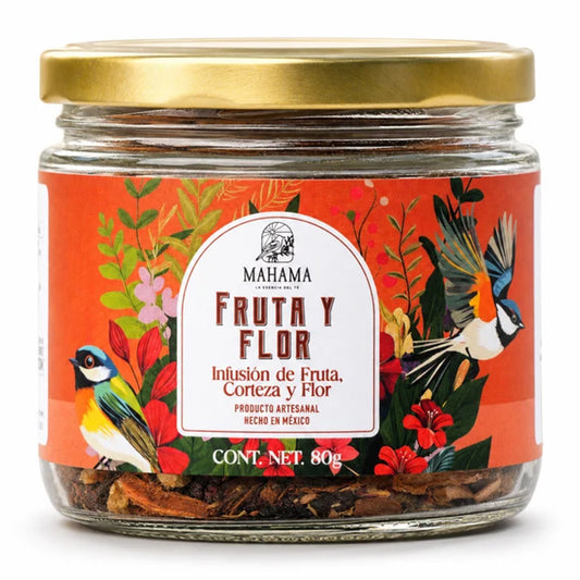 Fruta y Flor, Infusión con Jamaica y Canela, 80g