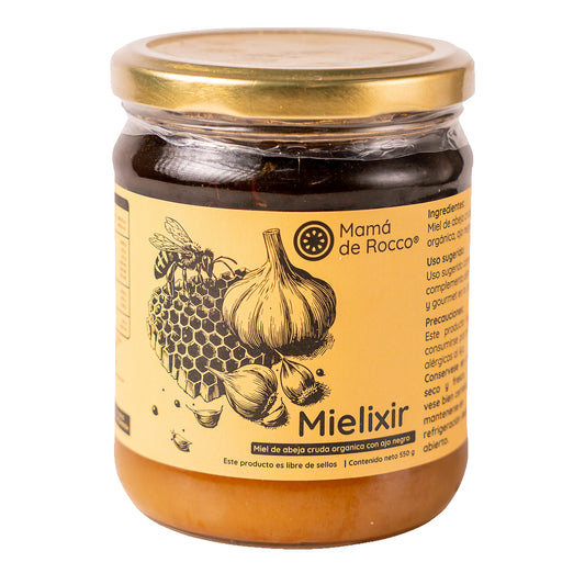 Mielexir, Ajo Negro + Miel, 550 g