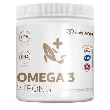 Omega 3 Strong, Aceite de Pescado, 120 caps