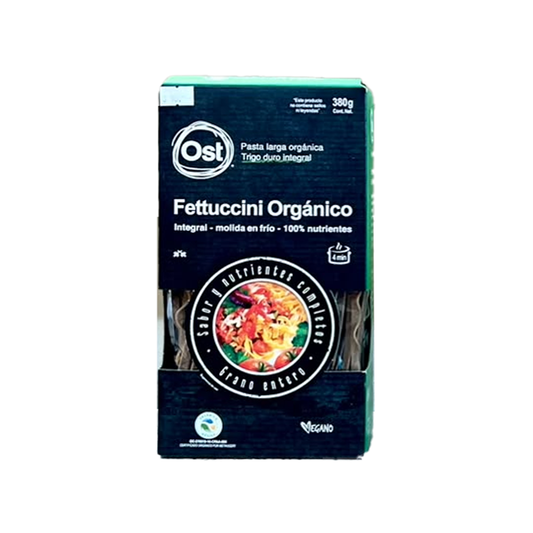 Pasta Fettuccini Integral Orgánico, 380 g