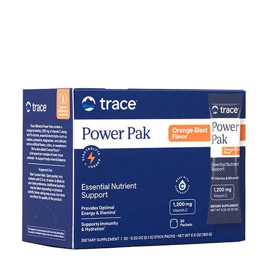 PowerPak, Electrolitos + Vitamina C, Naranja, 30 pzas