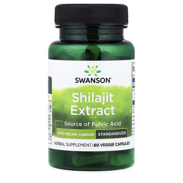 Extracto de Shilajit, 400 mg, 60 caps