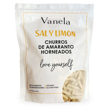 Vanela, Churritos de Amaranto, Sal y Limón, 400 g
