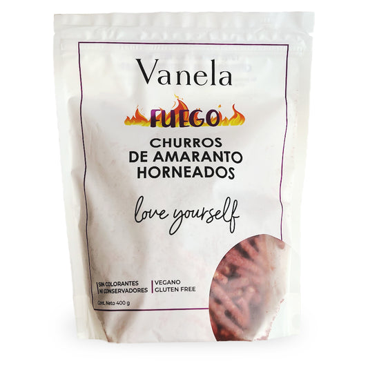 Vanela, Churritos de Amaranto, Fuego, 400 g