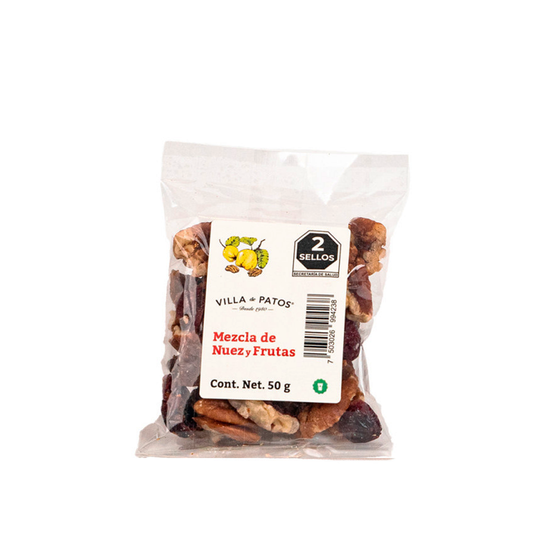 Mezcla de Nuez y Frutas, Natural, 50 g
