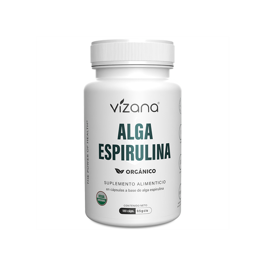 Alga Espirulina, Orgánico, 180 caps