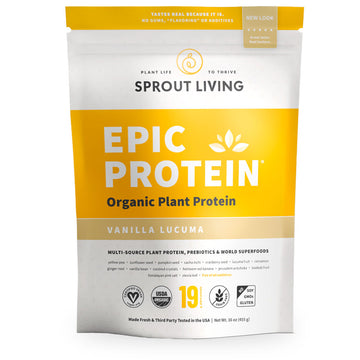 Sprout Living, Epic Protein, Vanilla Lucuma, 455 g