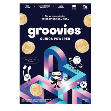 Groovies, Cereal, Frosted Vainilla Canela, 250 g