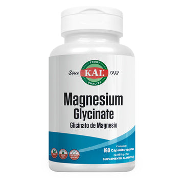 Kal, Glicinato de Magnesio, 160 caps, 965 mg
